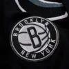 Jeff Hamilton X Brooklyn Nets Black/Cream Wool & Leather Varsity Jacket