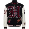 Jeff Hemilton X Miami Heat Wool & Leather Varsity Jacket