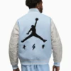 Jordan x J Balvin White/Blue Varsity Jacket