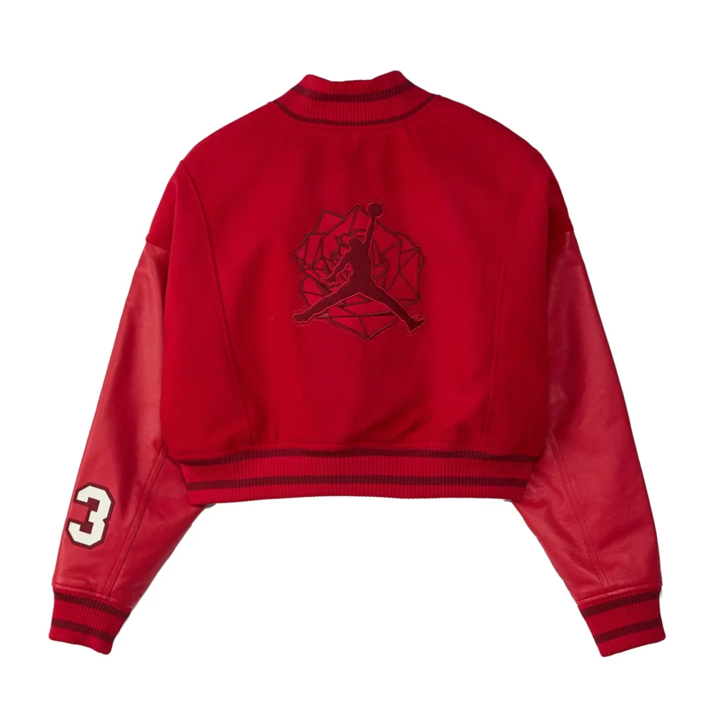 Jordan x Teyana Taylor Women’s Red Varsity Jacket