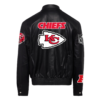 Kansas City Chiefs Jeff Hamilton Full-Snap Black Leather Jacket