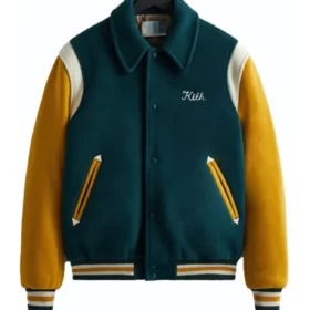 Kith Coaches Green & Yellow Varsity Jacket