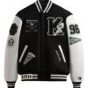 Kith Russell Athletic Cuny Brooklyn College Golden Bear Black & White Varsity Jacket