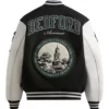 Kith Russell Athletic Cuny Brooklyn College Golden Bear Black & White Varsity Jacket