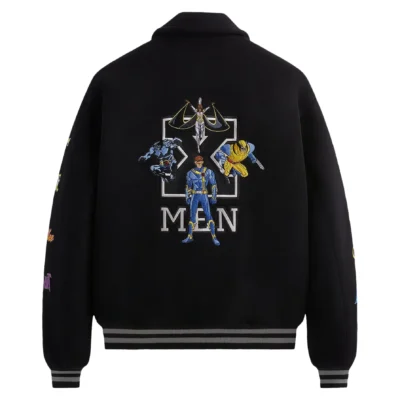 Kith X Marvel X-Men Wool Black Varsity Jacket