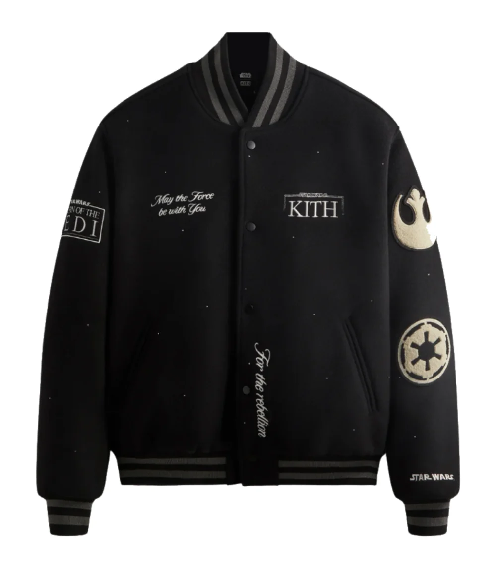 Kith x Star Wars Anniversary Black Varsity Jacket