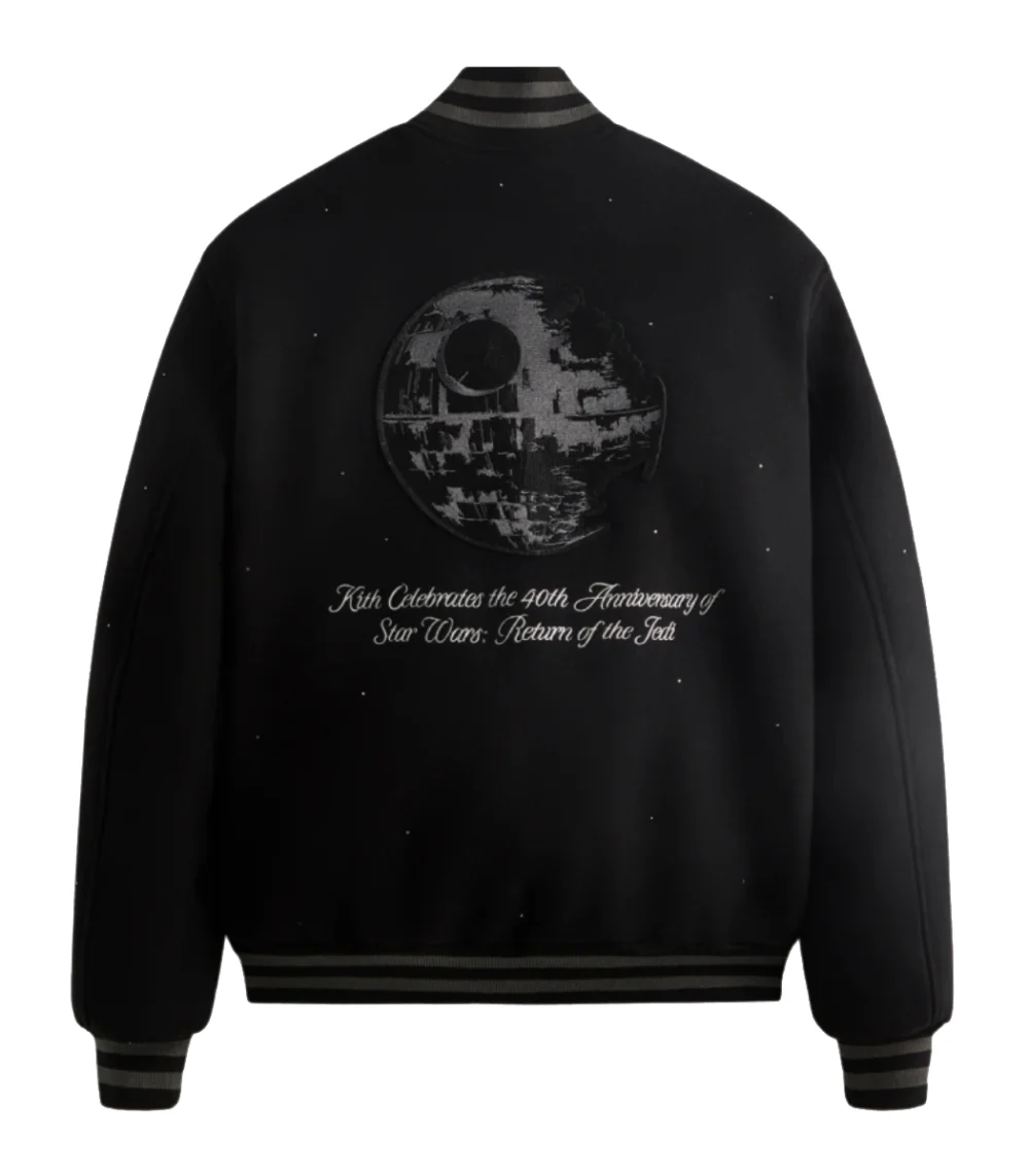 Kith x Star Wars Anniversary Black Varsity Jacket