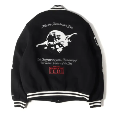 Kith x Star Wars Jedi Black Varsity Jacket