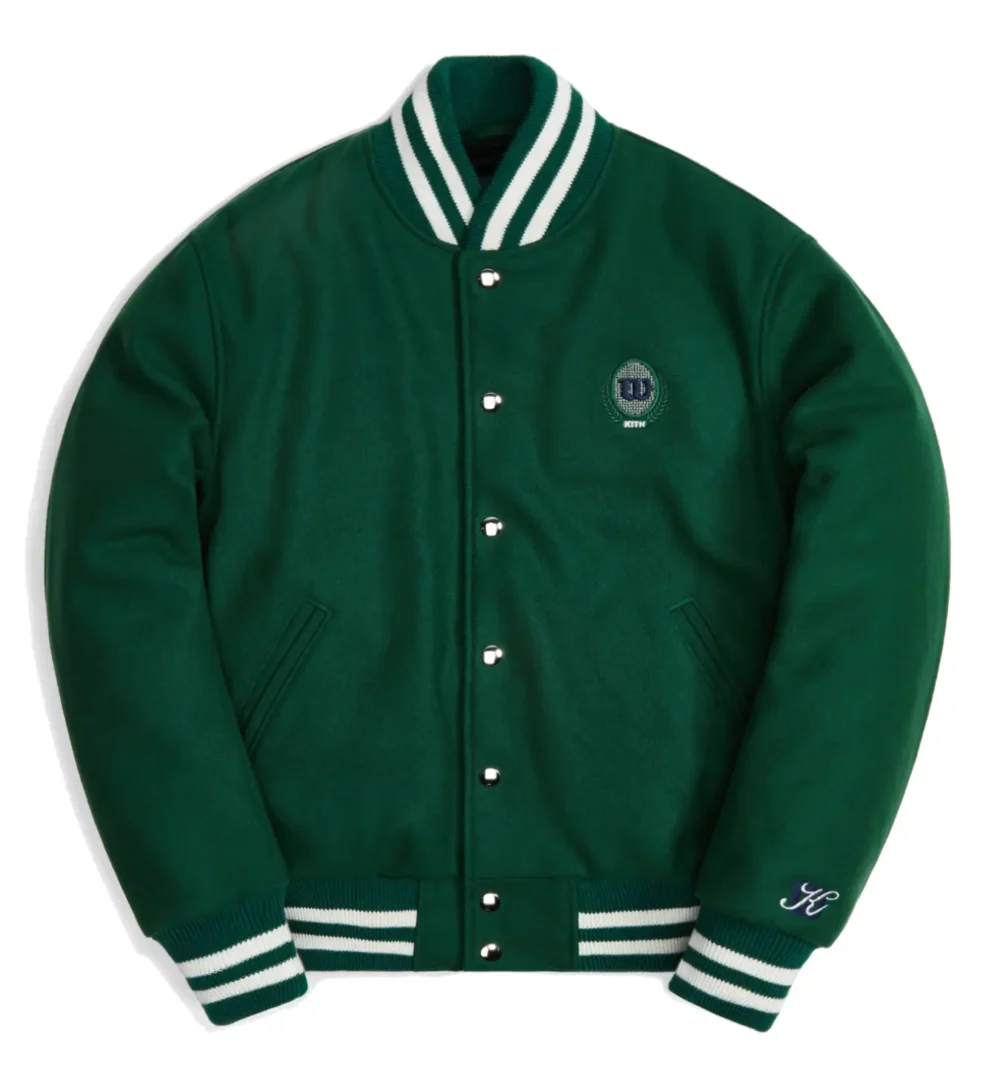 Kith x Wilson Willets Green Varsity Jacket