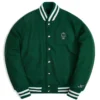 Kith x Wilson Willets Green Varsity Jacket