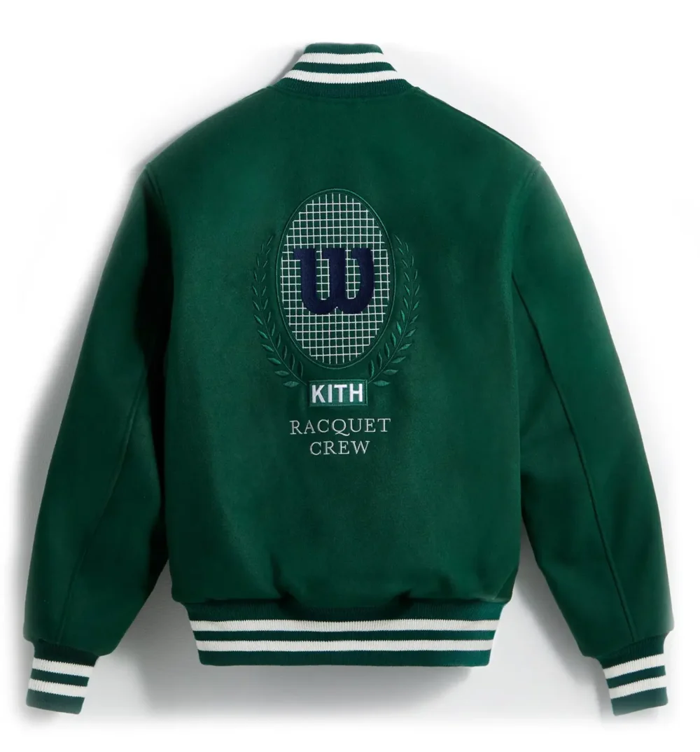 Kith x Wilson Willets Green Varsity Jacket