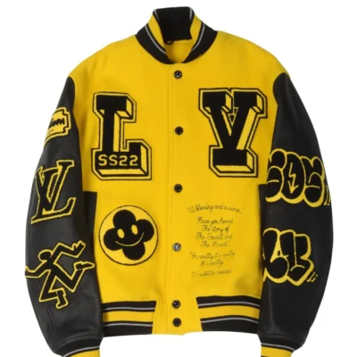 Louis Vuitton Yellow Varsity Jacket