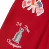 Montreal Canadiens OVO x NHL Red Full-Snap Varsity Jacket