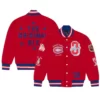 Montreal Canadiens OVO x NHL Red Full-Snap Varsity Jacket