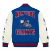 New York Giants OVO Royal Full-Snap Varsity Jacket