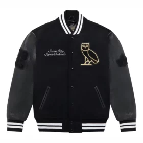 OVO Collegiate Varsity Jacket Black