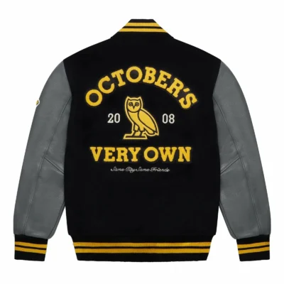 OVO Collegiate Varsity Jacket Black Yellow