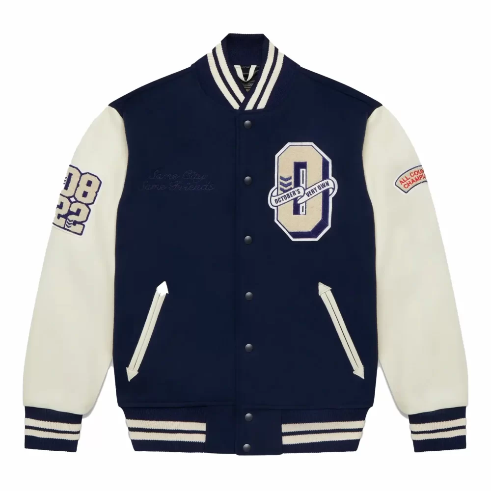 OVO Collegiate Varsity Jacket Navy