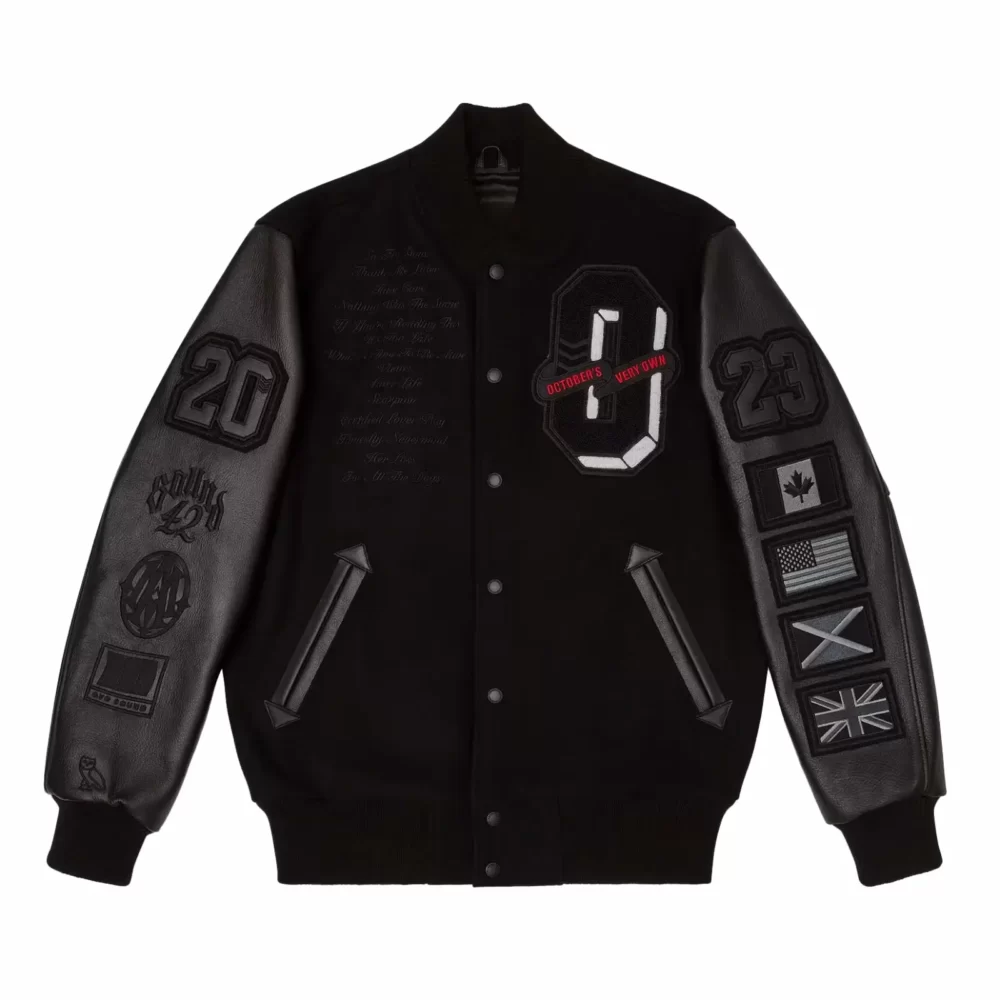 OVO Mitchell And Ness 95 Raptors Varsity Jacket Purple