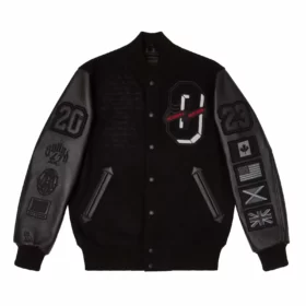 OVO For All The Dogs Varsity Jacket Black