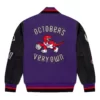 OVO Mitchell And Ness 95 Raptors Varsity Jacket Purple