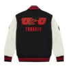 OVO X Toronto Raptors Black/Cream Wool & Leather Varsity Jacket