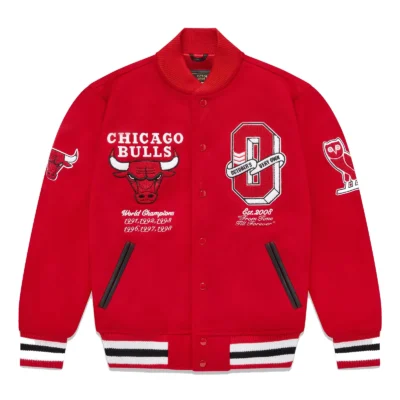 OVO x NBA Bulls Varsity Jacket