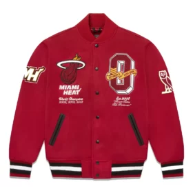 OVO x NBA Heat Varsity Jacket