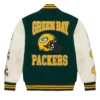 OVO x NFL Green Bay Packers Green Full-Snap Varsity Jacket