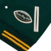 OVO x NFL Green Bay Packers Green Full-Snap Varsity Jacket