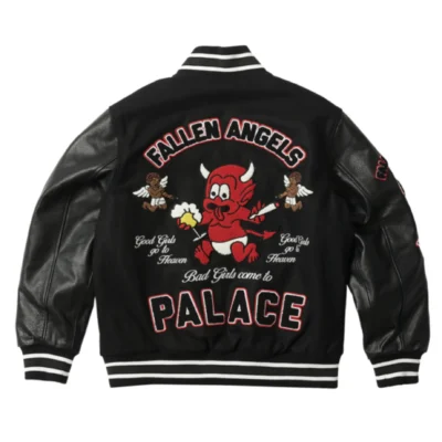 Palace Fallen Angels Black Varsity Jacket