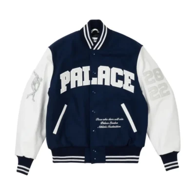 Palace Greek Navy & White Varsity Jacket