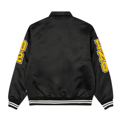 Palace Satin Black Varsity Jacket