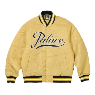 Palace The Arena Satin Gold Varsity Jacket