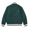 Palace The Arena Satin Green Varsity Jacket