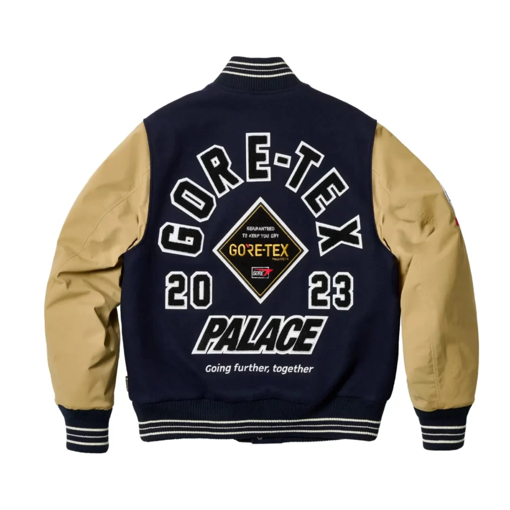 Palace X Gore-tex Going Further Black & Gold Varsity