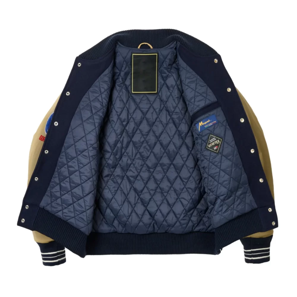 Palace X Gore-tex Going Further Black & Gold Varsity