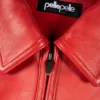 Pelle Pelle Classic Soda Club Plush Red & Black Leather Jacket