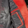 Pelle Pelle Classic Soda Club Plush Red & Black Leather Jacket