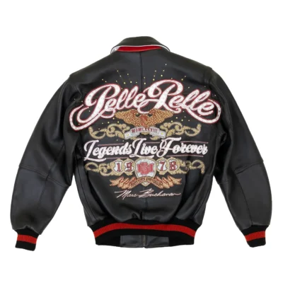 Pelle Pelle Legends Live Forever Black Leather Jacket