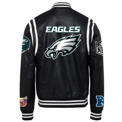 Philadelphia Eagles X Jeff Hamilton Black Full-Snap Jacket