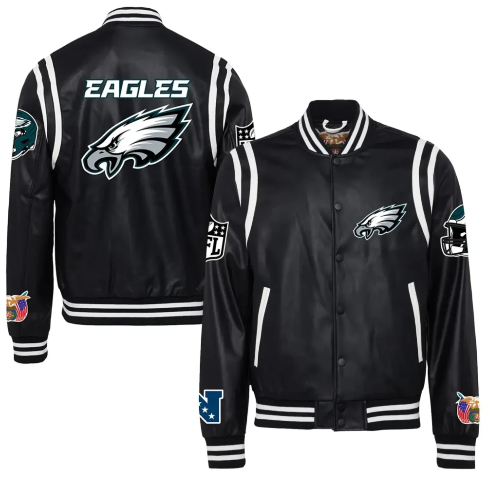 Philadelphia Eagles X Jeff Hamilton Black Full-Snap Jacket