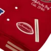 San Francisco 49ers OVO Scarlet Full-Snap Varsity Jacket