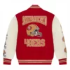 San Francisco 49ers OVO Scarlet Full-Snap Varsity Jacket