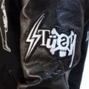 Stussy x Kostas Seremetis Vintage Black Wool & Leather Varsity Jacket