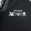 Stussy x Kostas Seremetis Vintage Black Wool & Leather Varsity Jacket