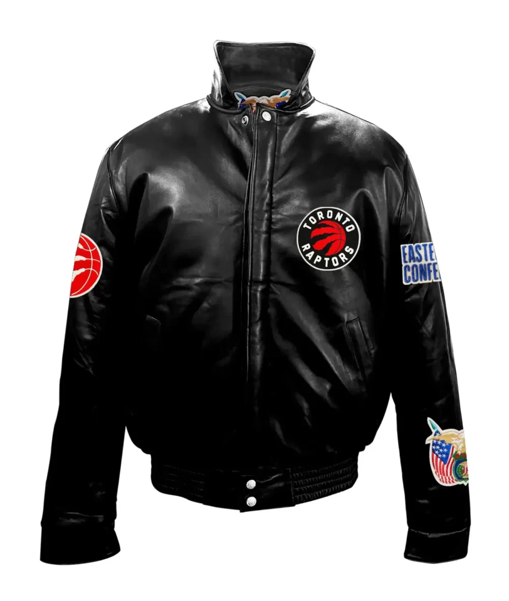 Toronto Raptors Jeff Hamilton Full Black Leather Jacket