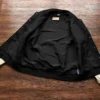 Vintage Stussy Big 4 Wool Black Leather Jacket