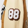 World Champs Homme Femme Letterman Brown & Camel Varsity Jacket