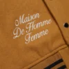 World Champs Homme Femme Letterman Brown & Camel Varsity Jacket